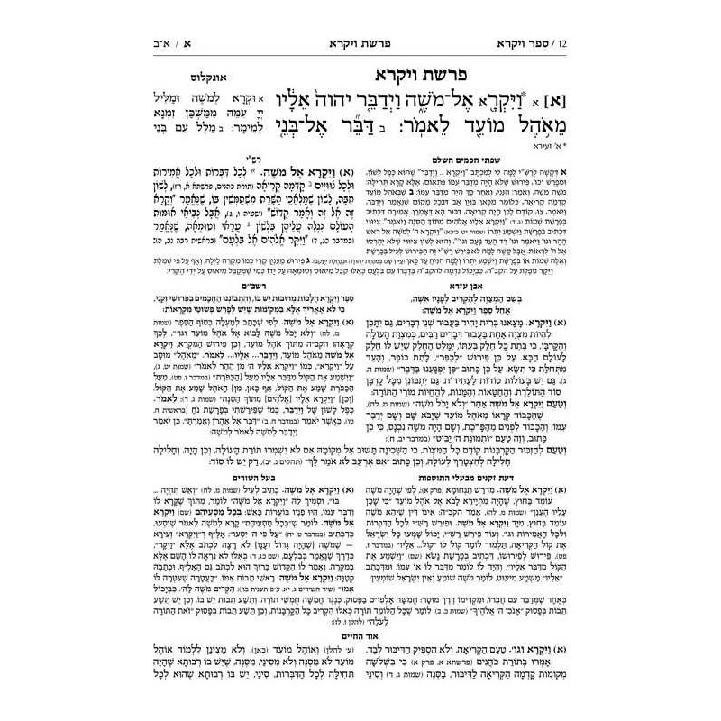 Mid Size Hebrew Mikra'os Gedolos Vayikra - Czuker  | Books | Judaica