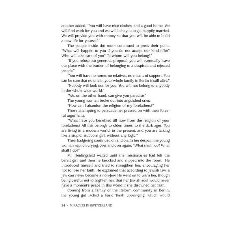 Miracles in Switzerland | Books | Judaica