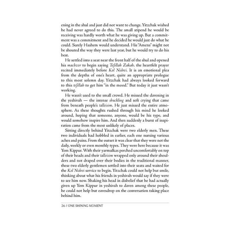 One Shining Moment - Hardcover | Books | Judaica