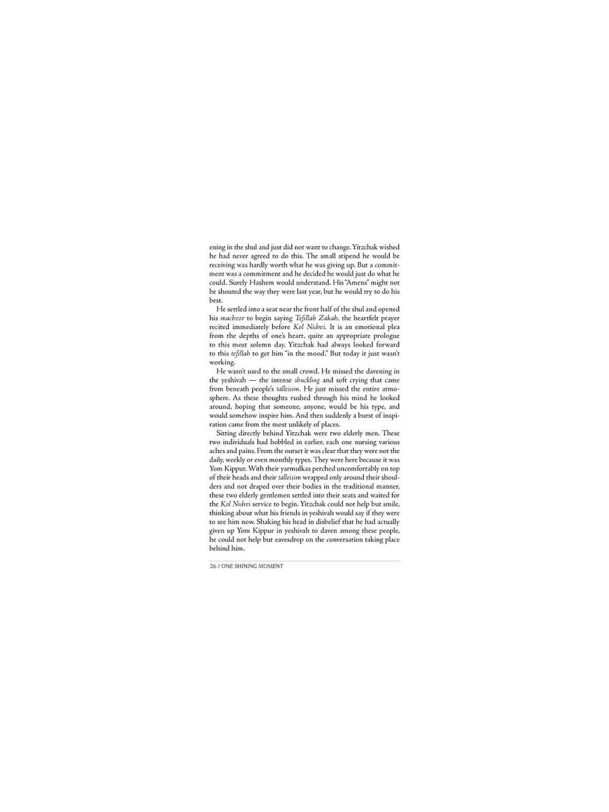 One Shining Moment - Hardcover | Books | Judaica