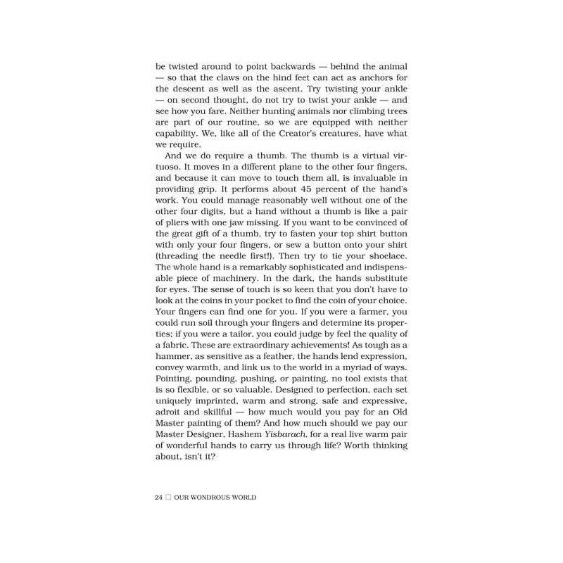 Our Wondrous World - Hardcover | Books | Judaica