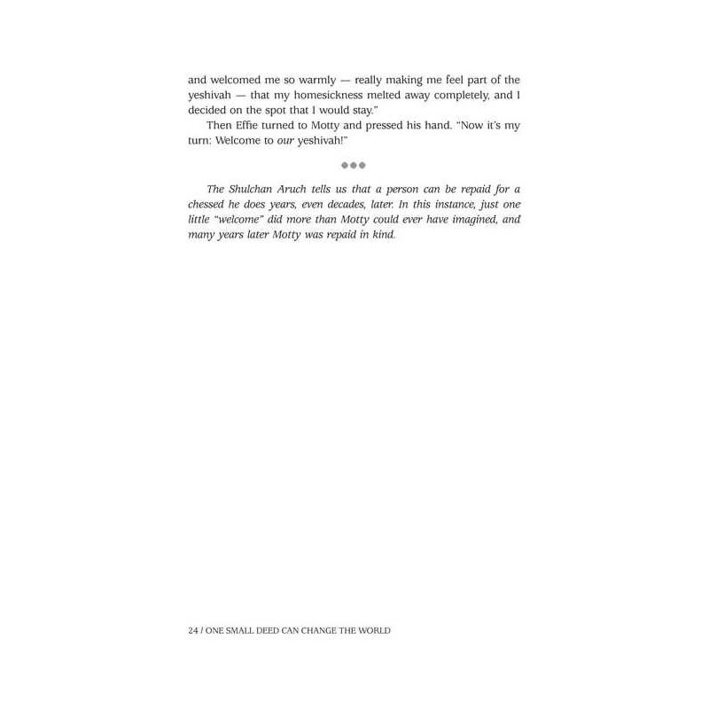 One Small Deed Can Change The World | Books | Judaica