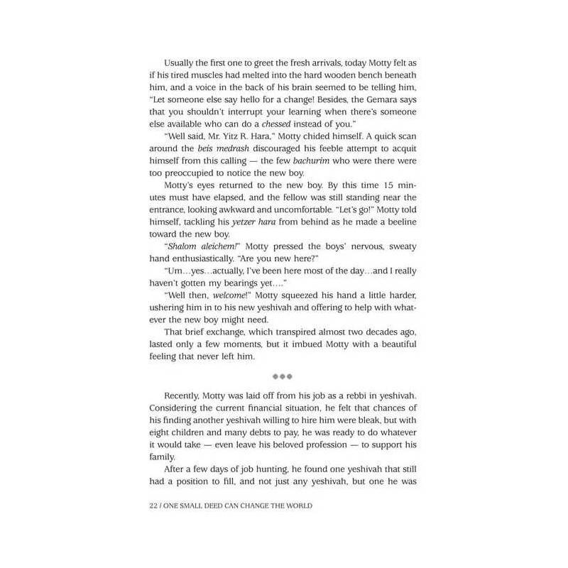 One Small Deed Can Change The World | Books | Judaica