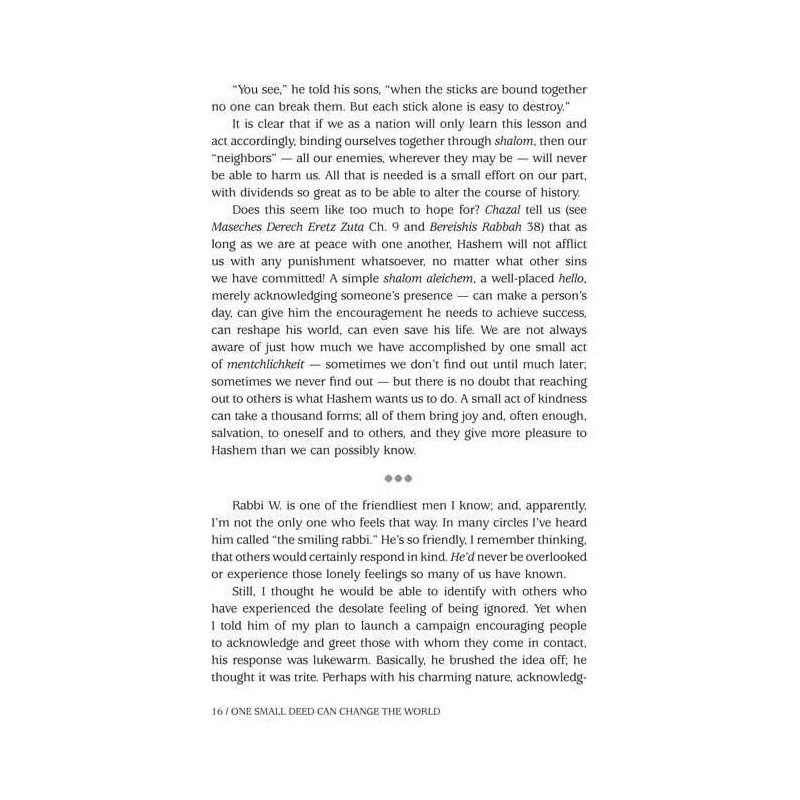 One Small Deed Can Change The World | Books | Judaica