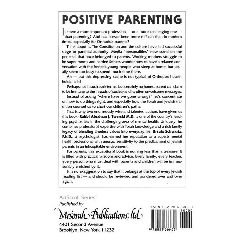 Positive Parenting - Hardcover | Books | Judaica