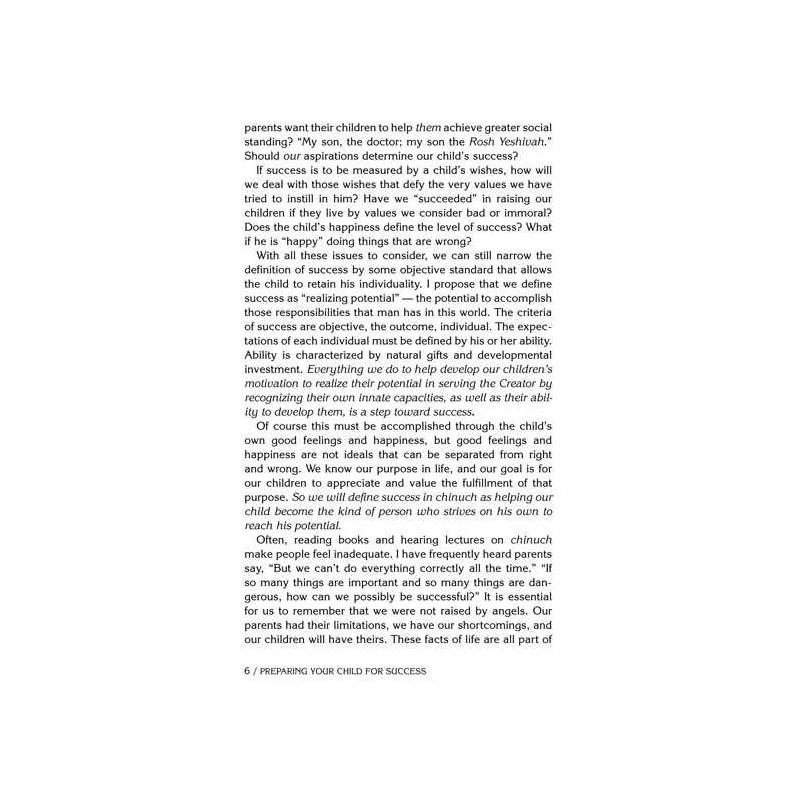 Preparing Your Child for Success - Hardcover | Books | Judaica