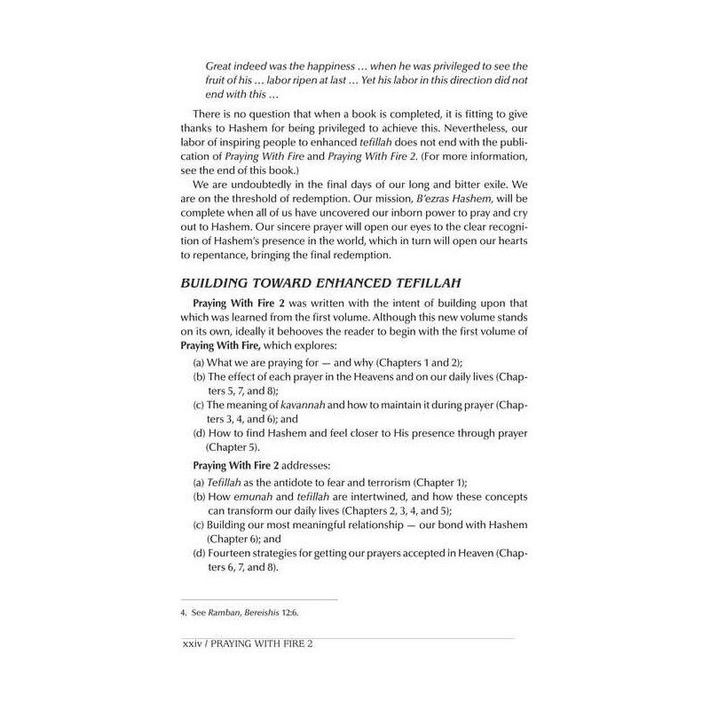 Praying with Fire Volume 2 - Paperback | Books | Judaica