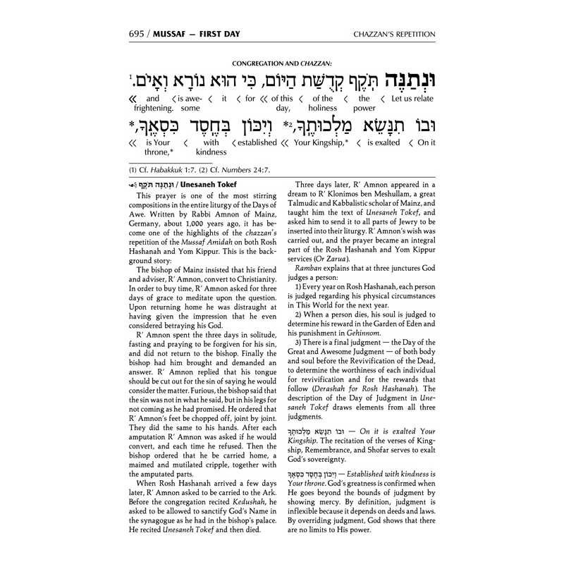 Pocket Interlinear Machzor 2 Volume Slipcased Set  | Books | Judaica