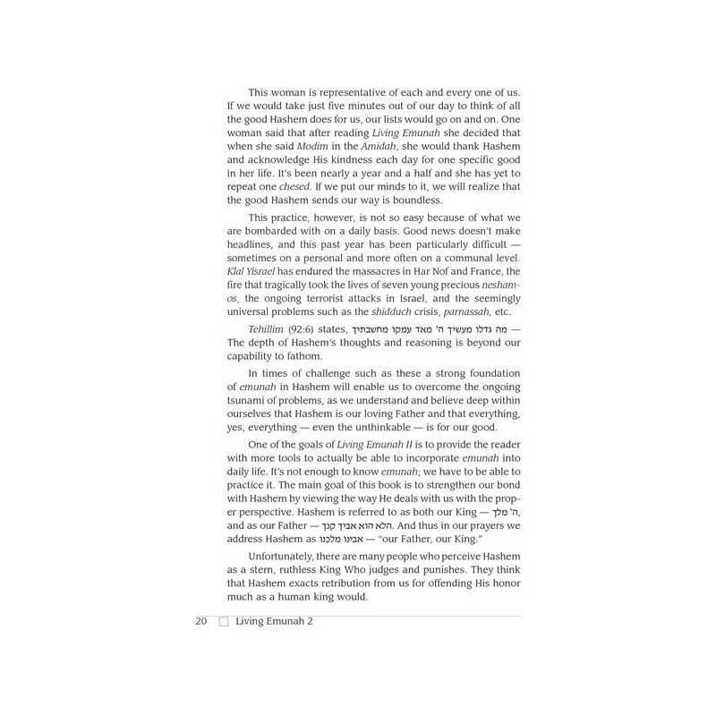 Pocket Living Emunah Volume 2 - Hardcover | Books | Judaica