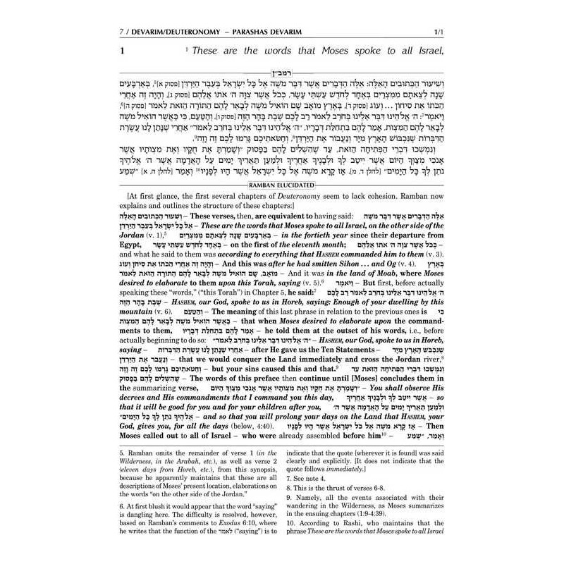 Ramban 7- Devarim/Deuteronomy - Full Size | Books | Judaica