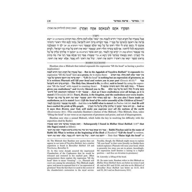 Ramban 6 - Bamidbar/Numbers - Full Size | Books | Judaica