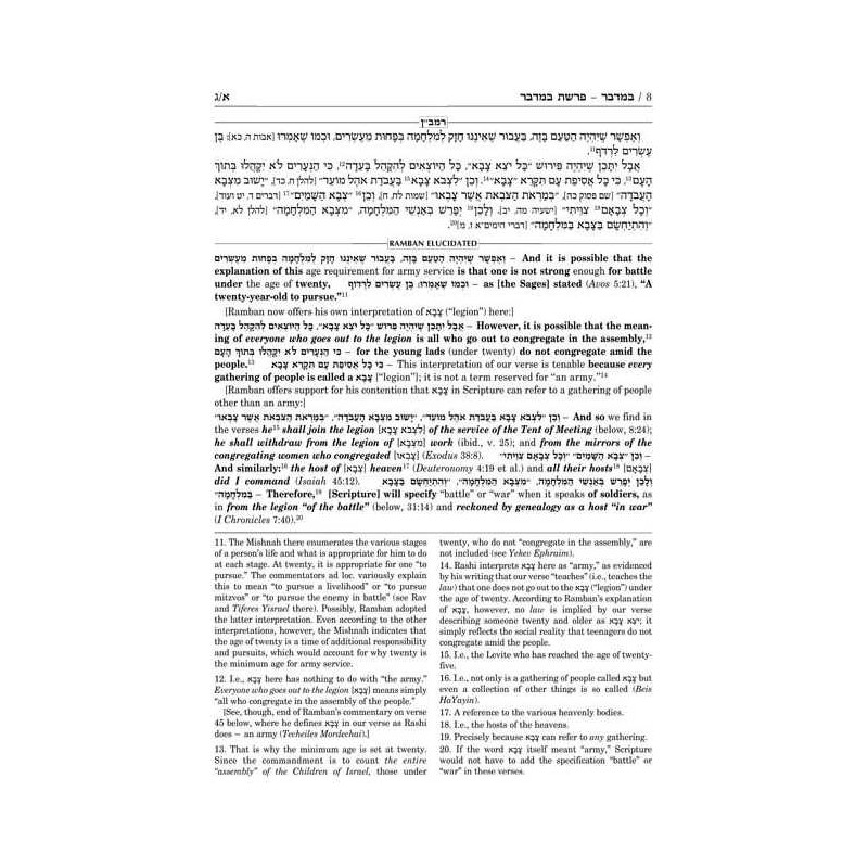 Ramban 6 - Bamidbar/Numbers - Full Size | Books | Judaica