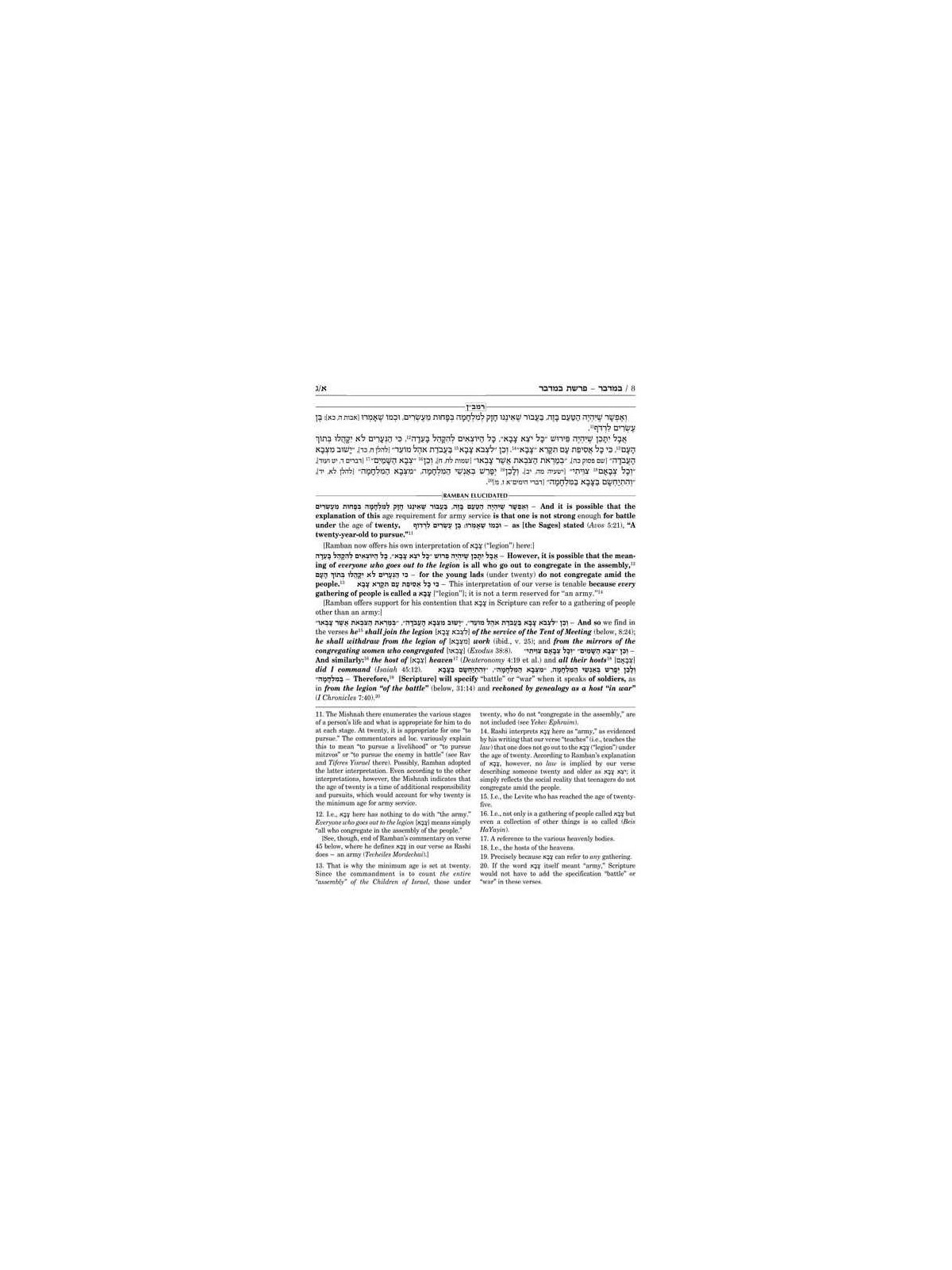 Ramban 6 - Bamidbar/Numbers - Full Size | Books | Judaica
