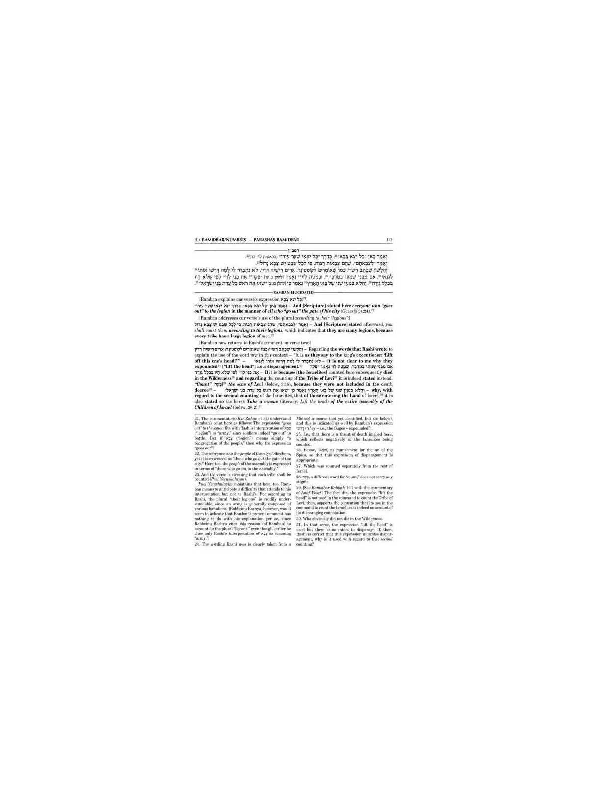 Ramban 6 - Bamidbar/Numbers - Full Size | Books | Judaica