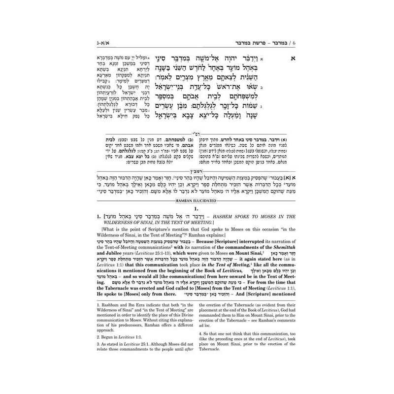 Ramban 6 - Bamidbar/Numbers - Full Size | Books | Judaica