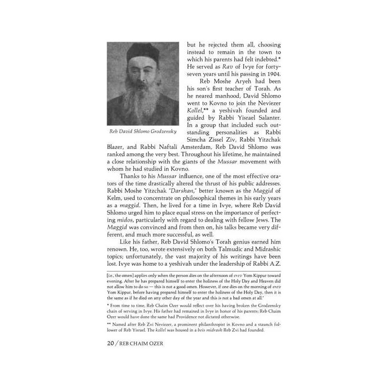 Reb Chaim Ozer - Hardcover | Books | Judaica