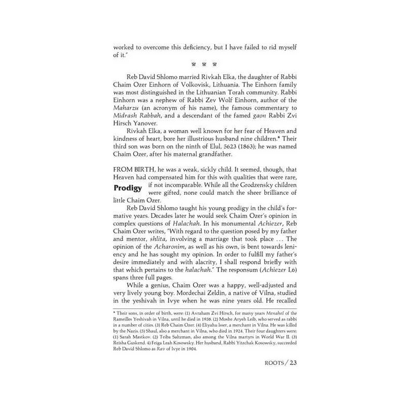 Reb Chaim Ozer - Hardcover | Books | Judaica