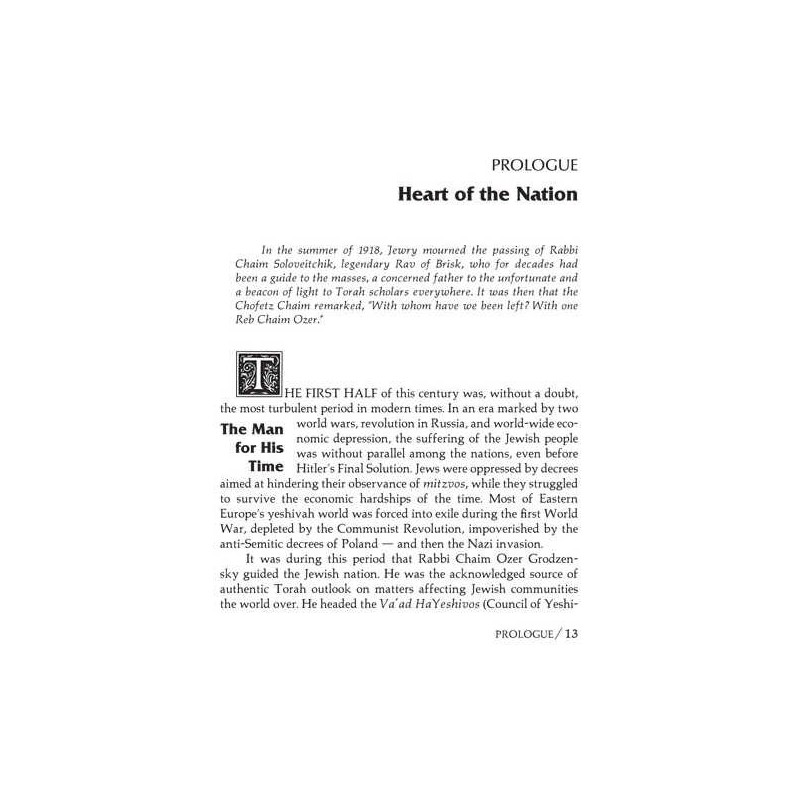 Reb Chaim Ozer - Hardcover | Books | Judaica