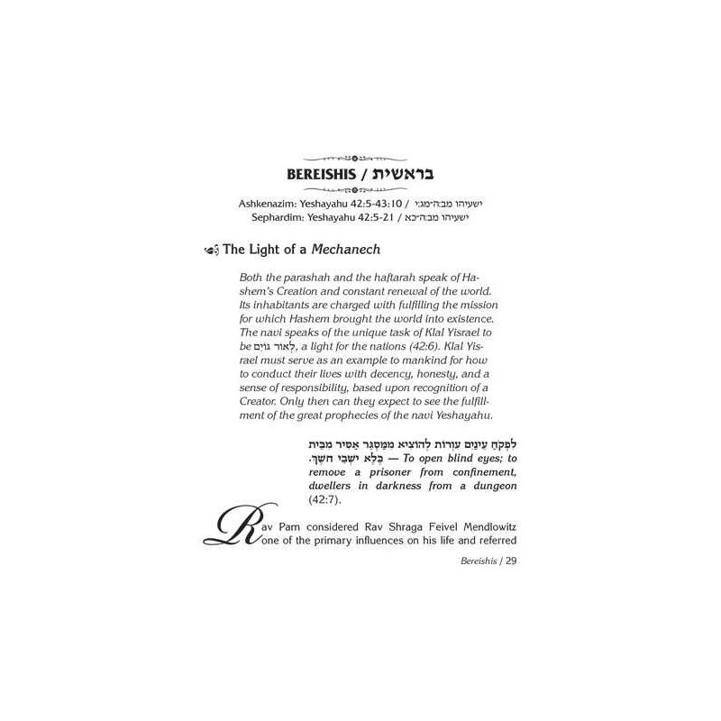 Rav Pam on Haftaros | Books | Judaica