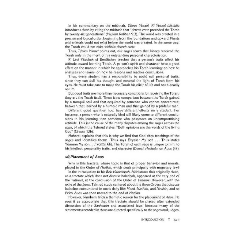 Rav Lau on Pirkei Avos - Vol. 1 Hardcover | Books | Judaica