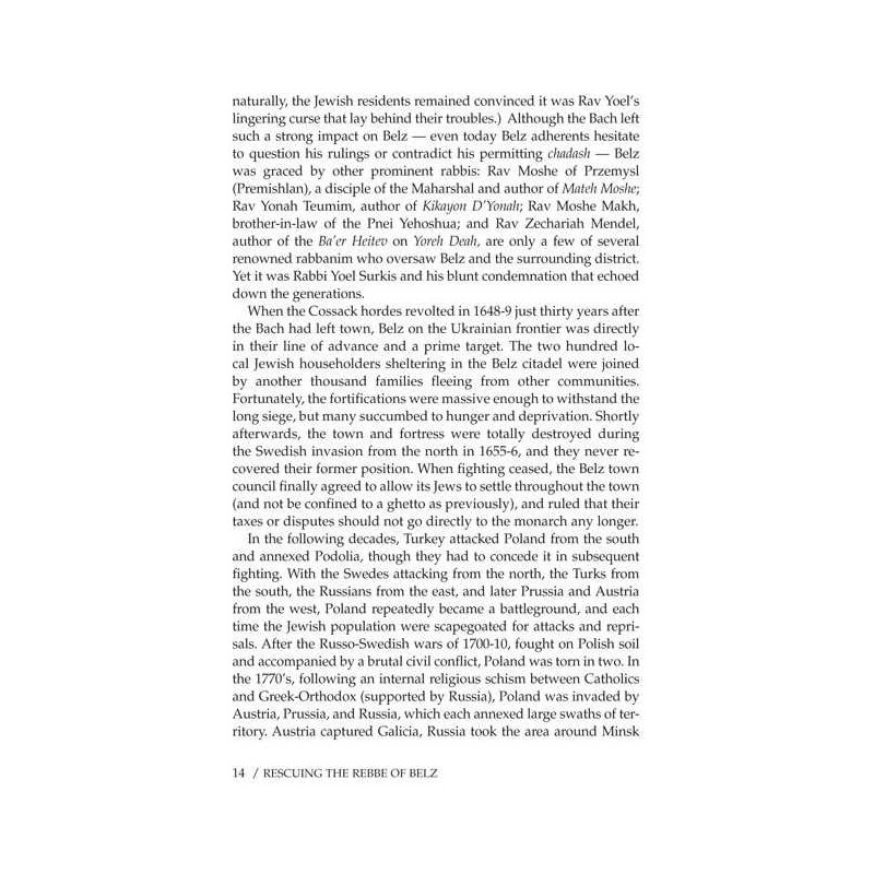 Rescuing the Rebbe of Belz - Hardcover | Books | Judaica