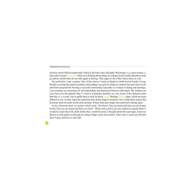 Road Signs For Success - Paperback | Books | Judaica