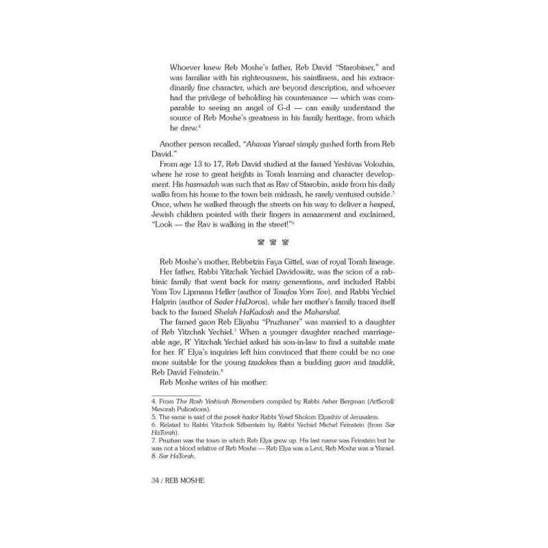 Reb Moshe - Expanded Edition Hardcover | Books | Judaica