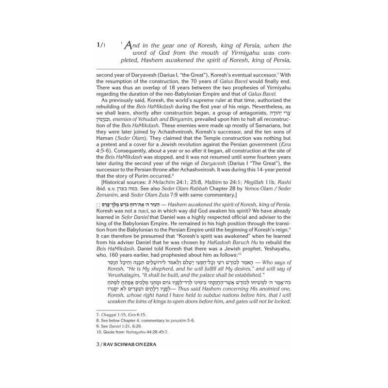 Rav Schwab on Ezra and Nechemiah | Books | Judaica