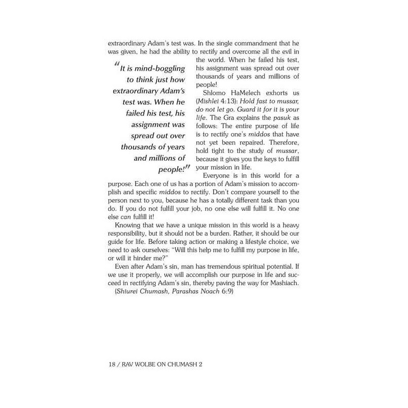 Rav Wolbe on Chumash Volume 2 | Books | Judaica