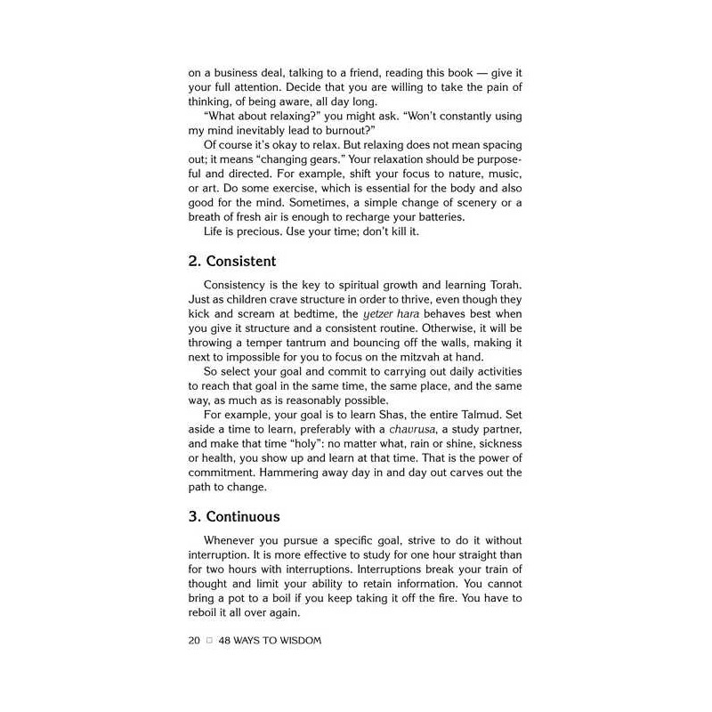 Rabbi Noach Weinberg's 48 Ways to Wisdom | Books | Judaica
