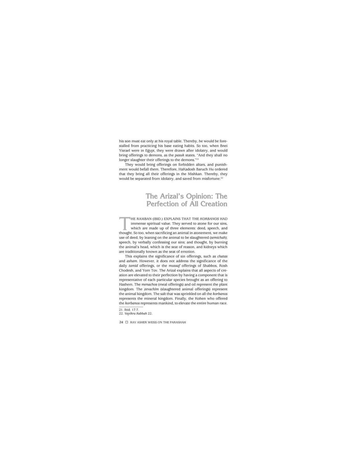 Rav Asher Weiss Parashah Vayikra/Bamidbar/Devarim | Books | Judaica