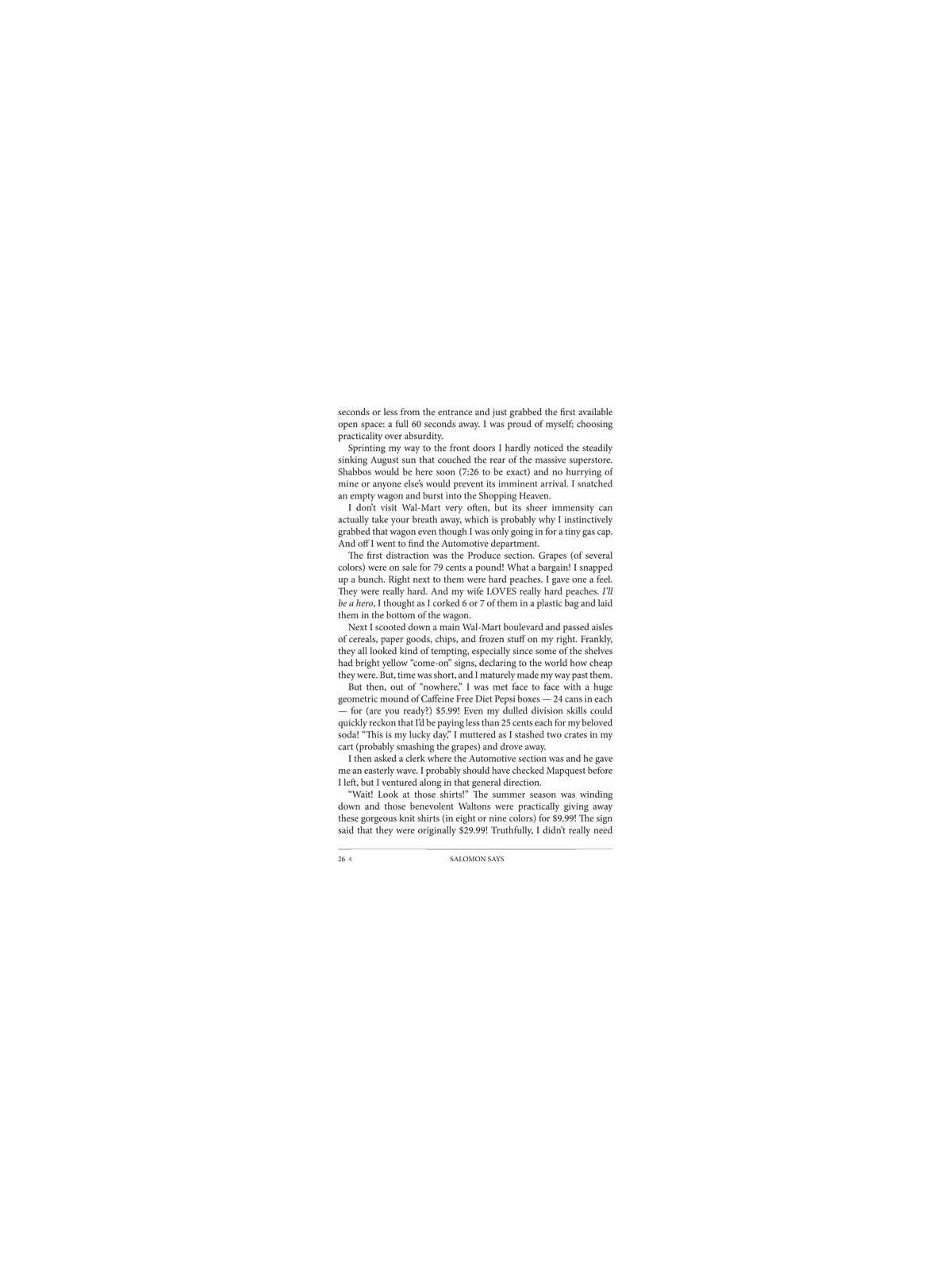 Salomon Says - Hardcover | Books | Judaica