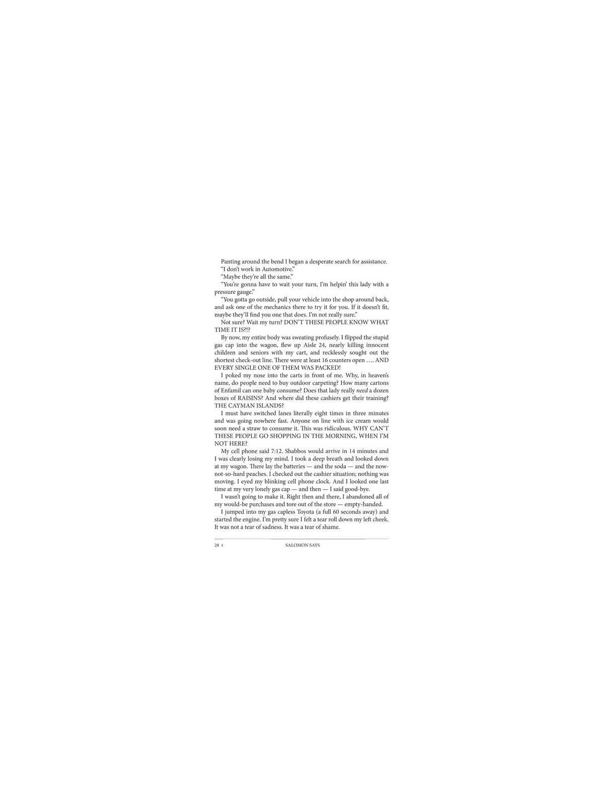 Salomon Says - Hardcover | Books | Judaica