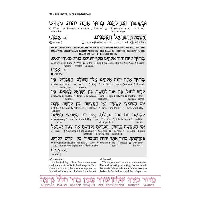 Schottenstein Ed Interlinear Haggadah - Hardcover | Passover | Judaica