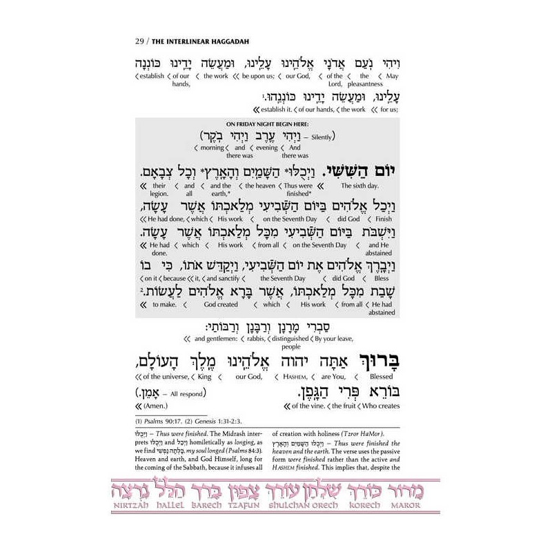 Schottenstein Ed Interlinear Haggadah - Hardcover | Passover | Judaica