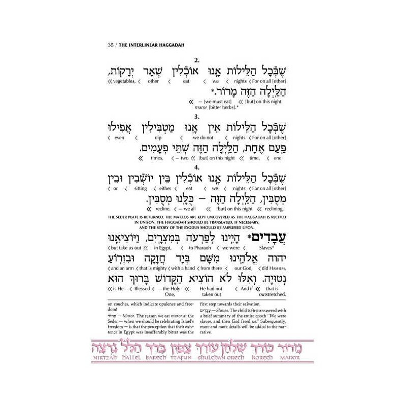 Schottenstein Ed Interlinear Haggadah - Hardcover | Passover | Judaica