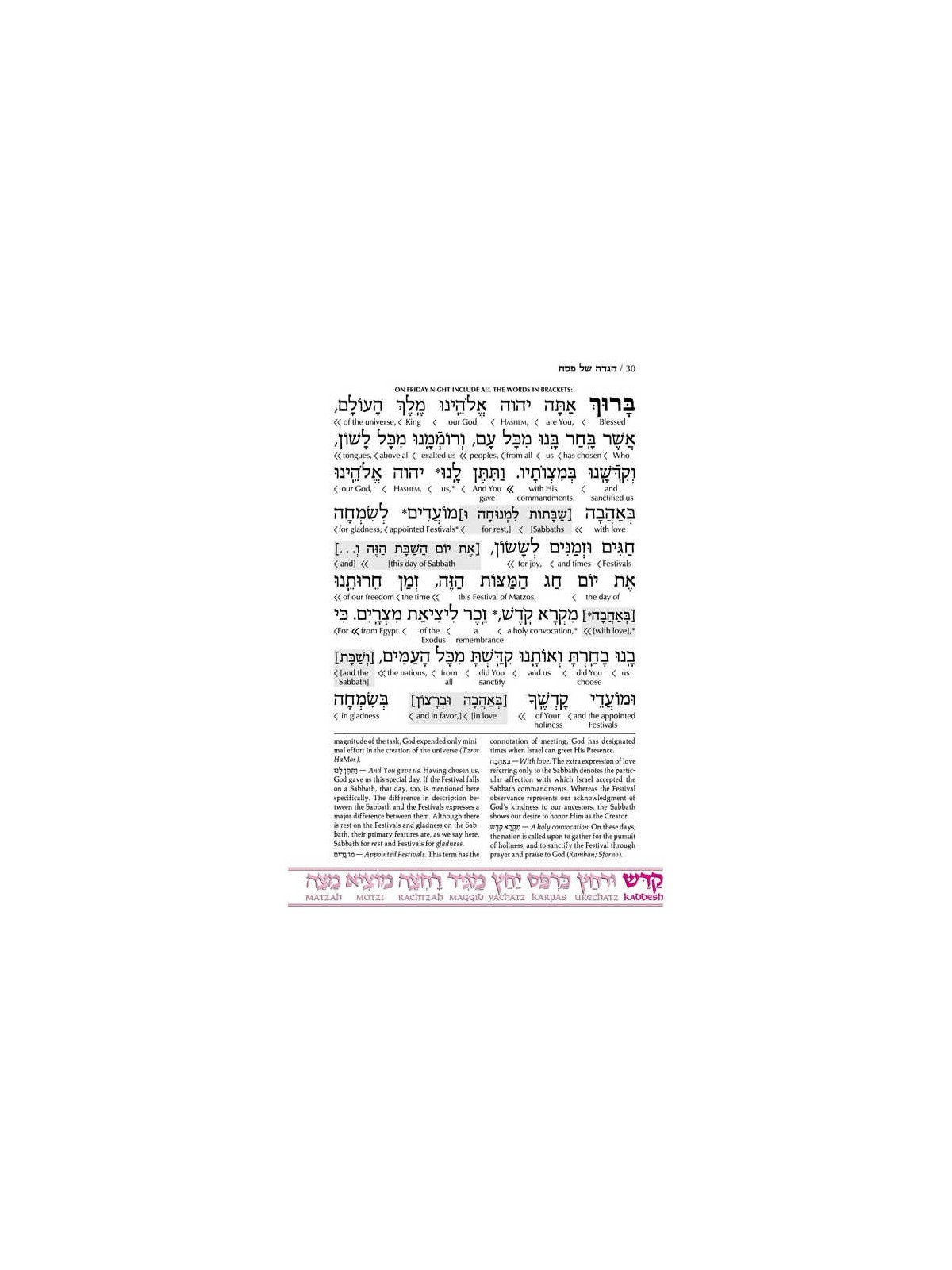 Schottenstein Ed Interlinear Haggadah - Hardcover | Passover | Judaica