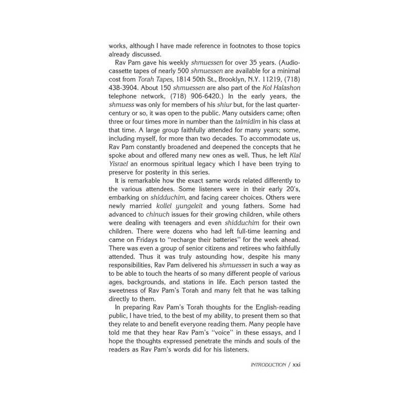 Shabbos With Rav Pam - Hardcover | Books | Judaica