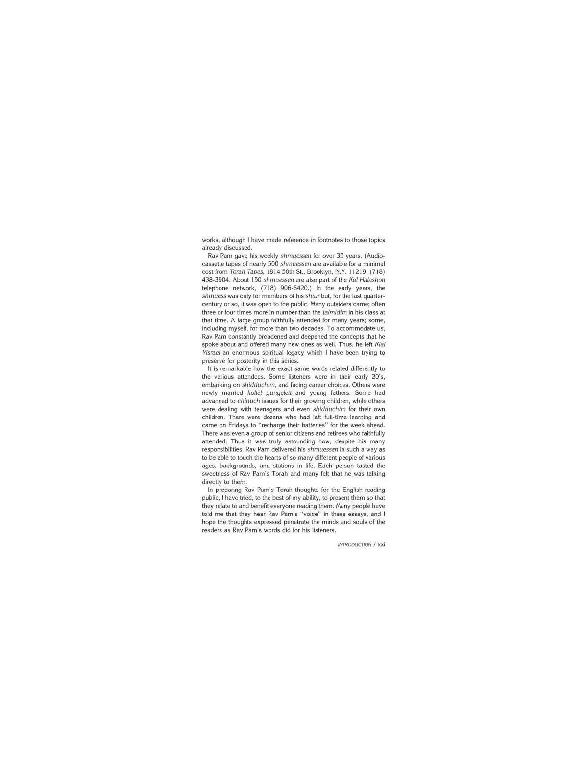 Shabbos With Rav Pam - Hardcover | Books | Judaica