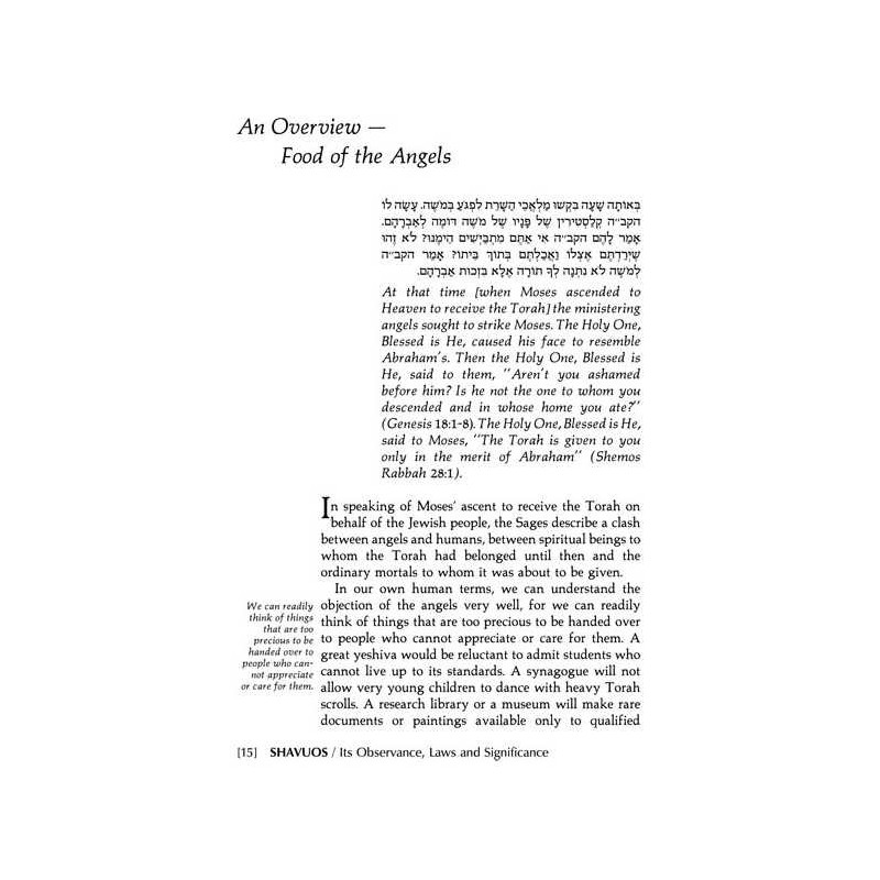 Shavuos: Its Observance, Laws, And Significance | Books | Judaica
