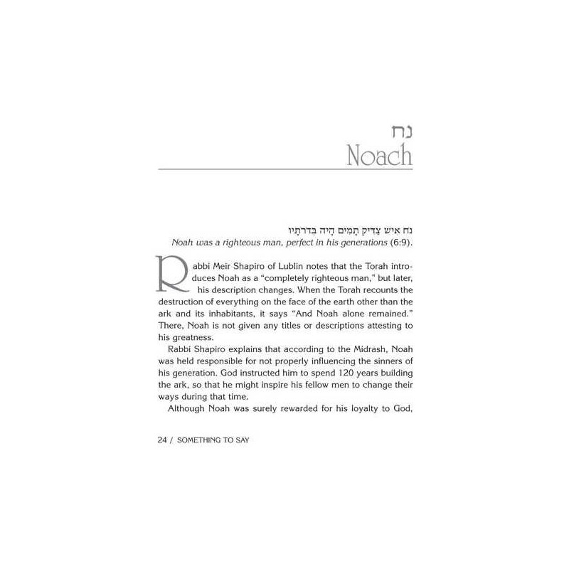 Something To Say - Hardcover | Books | Judaica