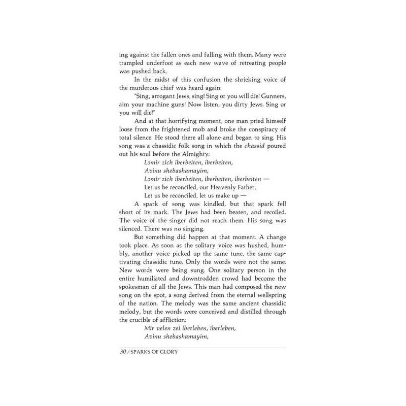Sparks of Glory - Hardcover | Books | Judaica