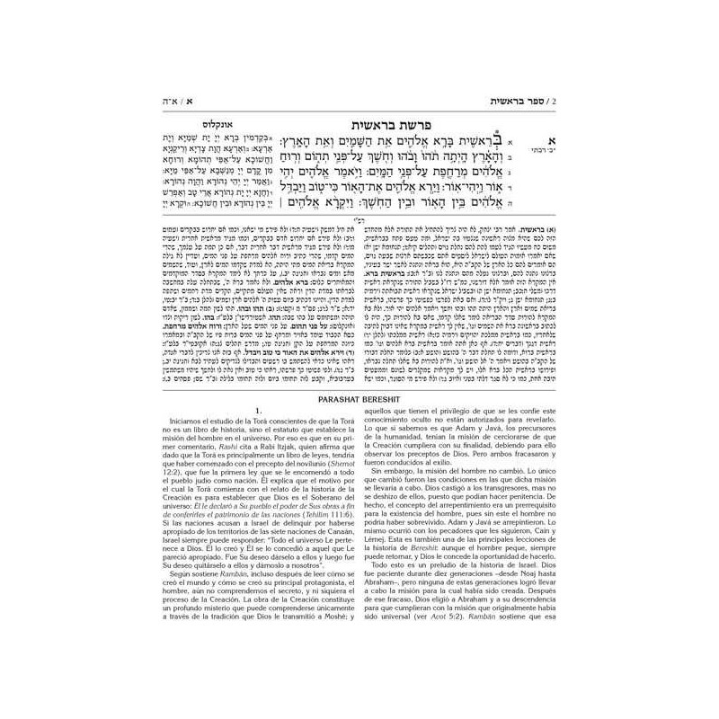 Rabbi Sion Levy Edition of the Chumash in Spanish | Books | Judaica