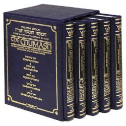 Stone Edition Chumash -Mid Size - 5 Volume Slipcas | Books | Judaica
