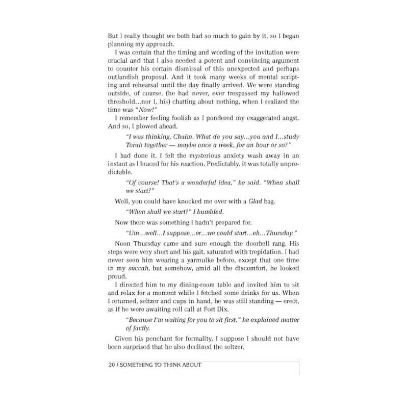 Something to Think About - Hardcover | Books | Judaica