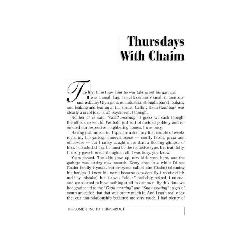 Something to Think About - Hardcover | Books | Judaica