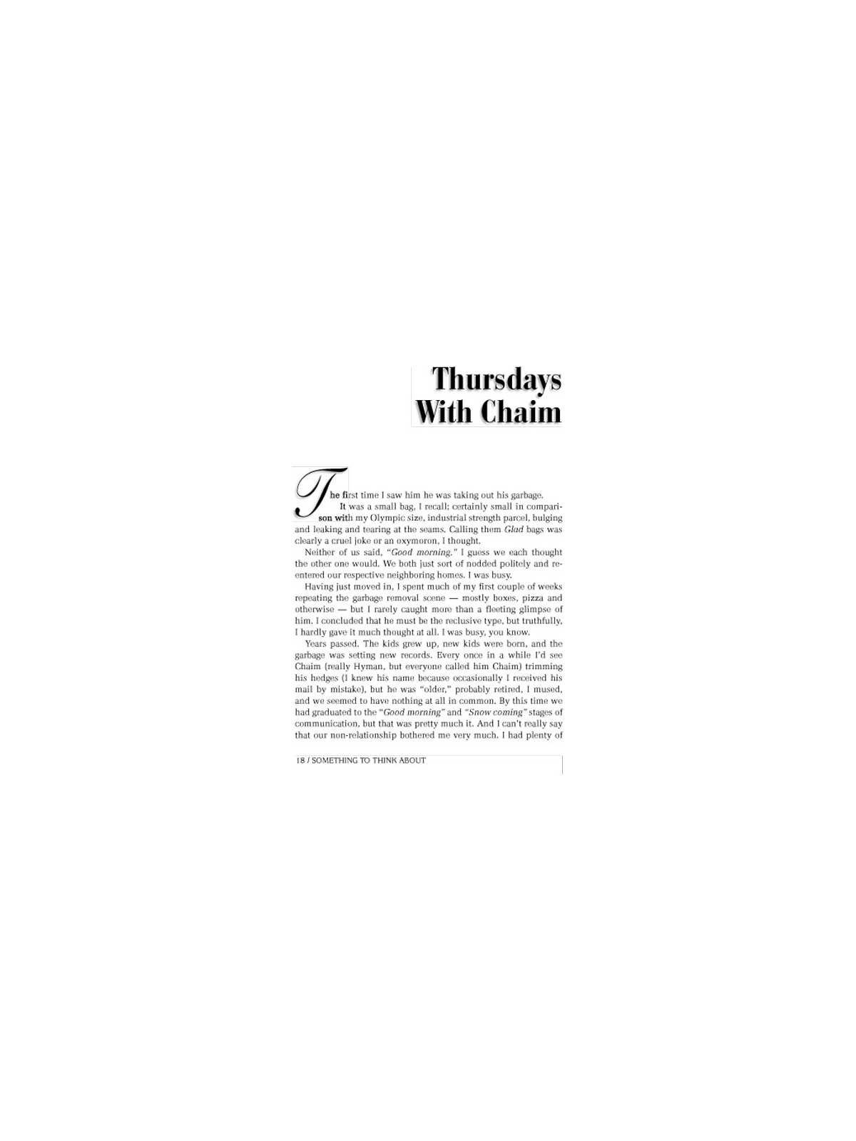 Something to Think About - Hardcover | Books | Judaica