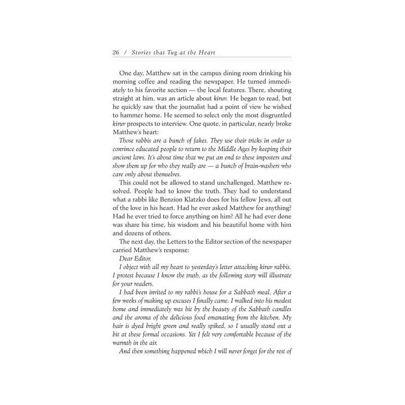 Stories That Tug At The Heart - Hardcover | Books | Judaica