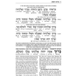 Schottenstein Edition Interlinear Birchon - White  | Books | Judaica