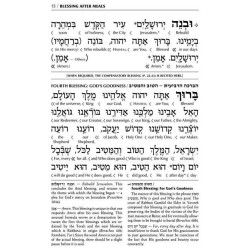 Schottenstein Edition Interlinear Birchon - White  | Books | Judaica
